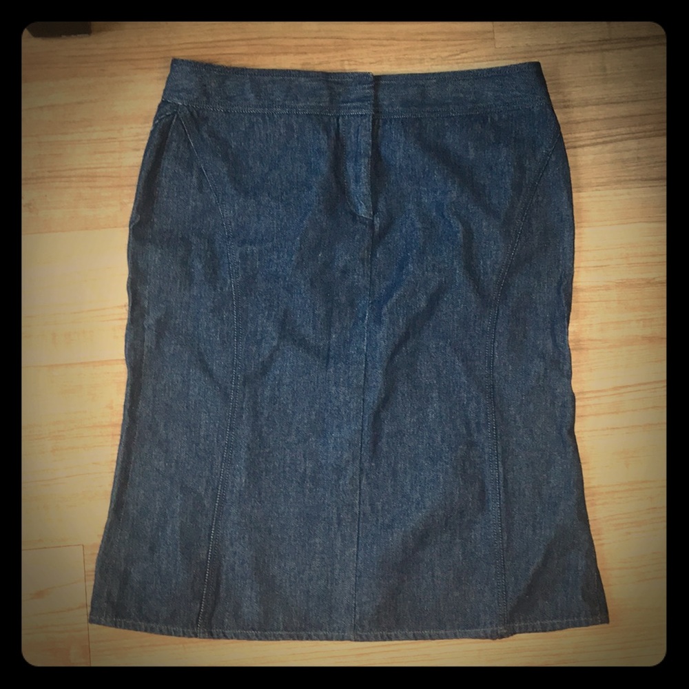 Express Hourglass Blue Jean Pencil Skirt sz 5/6